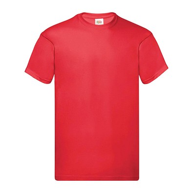 FRUIT OF THE LOOM® Unisex T-Shirt Original T, rot, XL